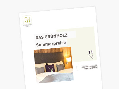 Hotel Grünholz - Sommerpreise